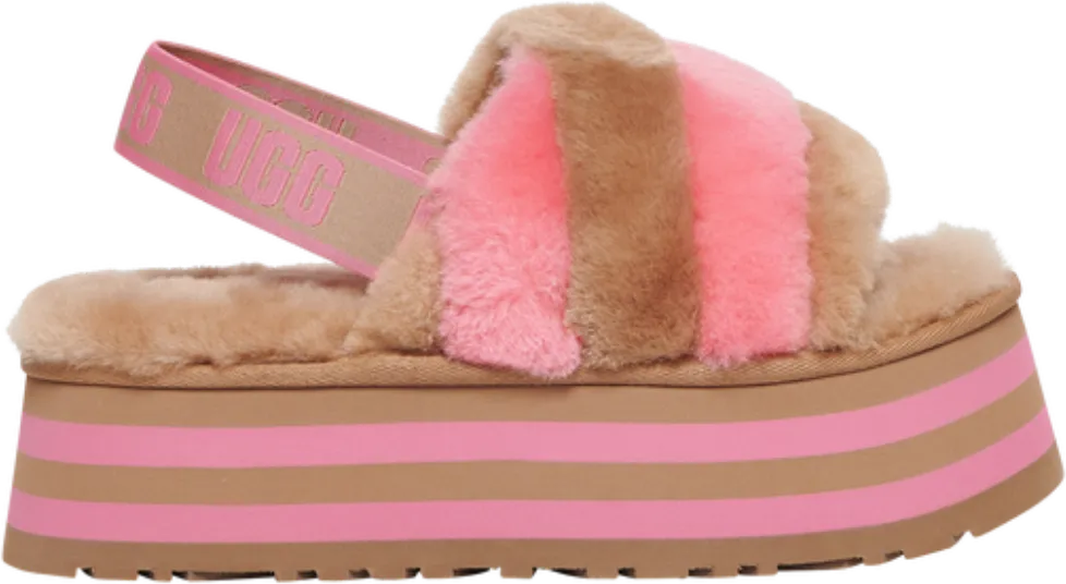 UGG Disco Slide Tan Pink