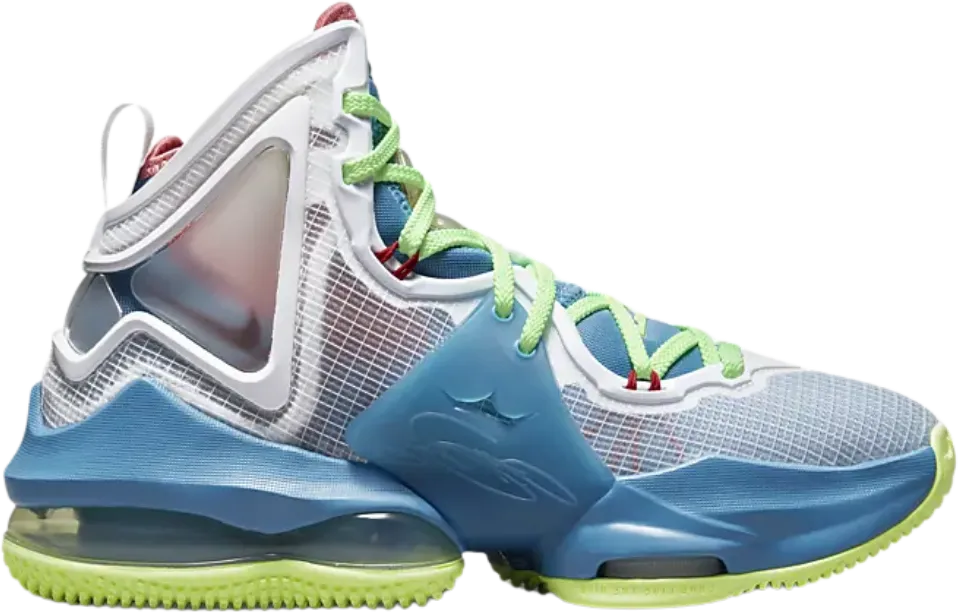 Nike LeBron 19 Dutch Blue Lime Glow (GS)