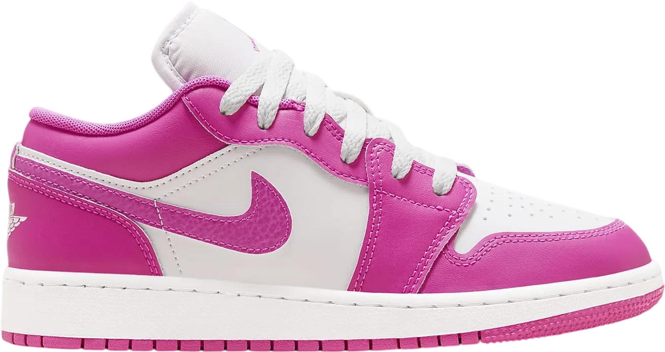 Air Jordan 1 Low Fire Pink White Iris Whisper