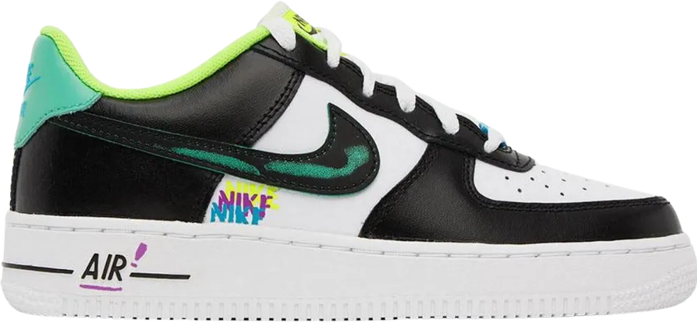 Nike Air Force 1 LV8 White Black Laser Blue Volt