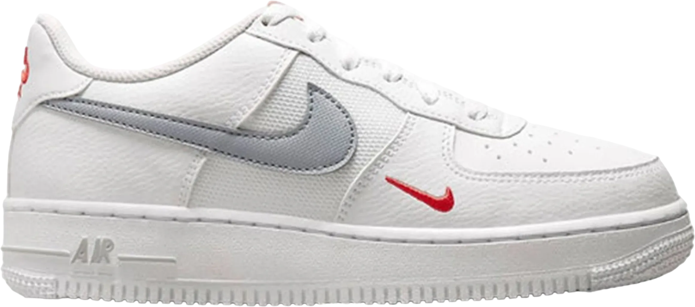 Nike Air Force 1 Low White Red Grey Mini Swoosh