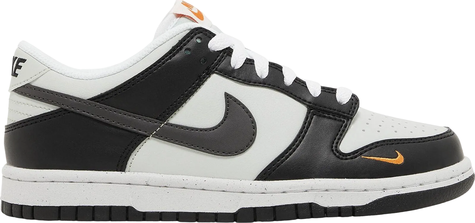 Nike Dunk Low White Black Bright Mandarin