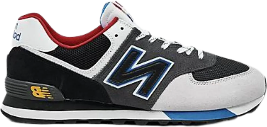 New Balance 574 Black Grey Royal