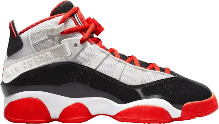 Air Jordan 6 Rings White Black Team Orange
