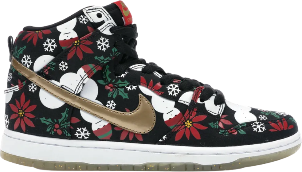 Nike SB Dunk High Concepts Ugly Christmas Sweater Black (Special Box)