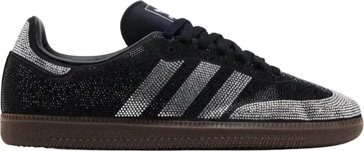 adidas Samba OG Black Silver Rhinestones