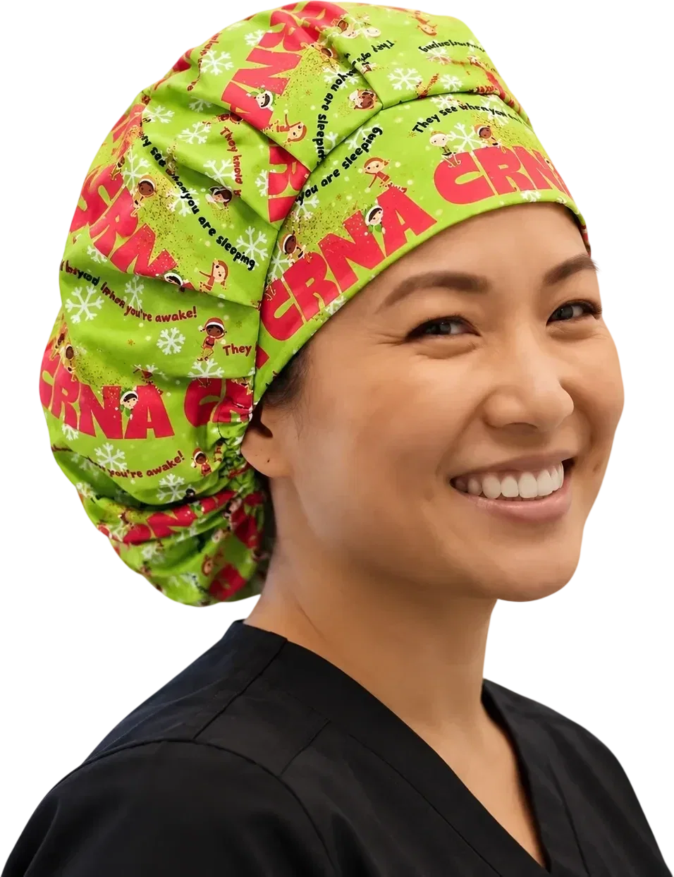 CRNA They Know When You Are Sleeping Scrub Caps