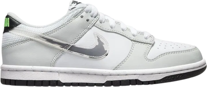 Nike Dunk Low Glitch Swoosh White Grey (GS)