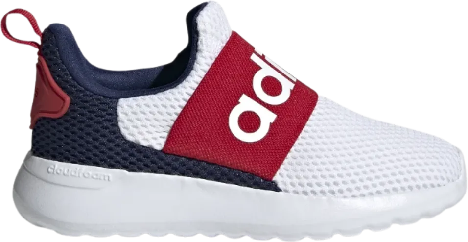 Adidas Lite Racer Adapt 4.0 White Dark Blue Scarlet