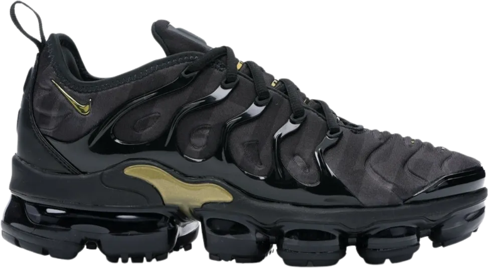 Nike Air VaporMax Plus Black Anthracite Metallic Gold