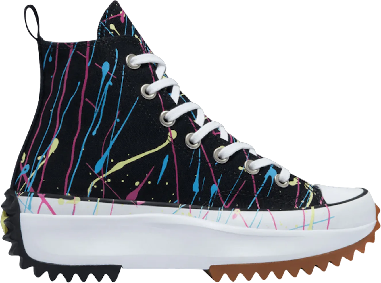 Converse Run Star Hike Hi Paint Splatter Black (Women's)