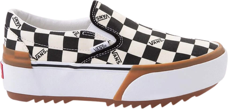 Vans Era Stacked Checkerboard True White Black