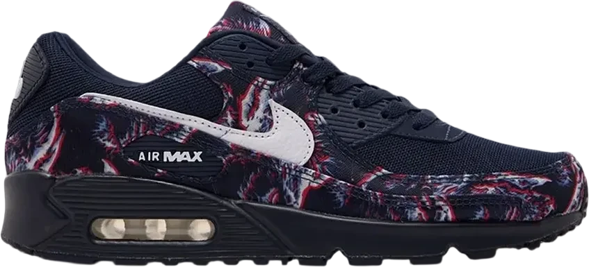 Nike Air Max 90 Premium Printed Canvas Blue
