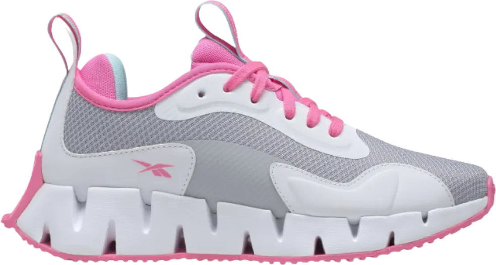 Reebok Zig Dynamica J Cold Grey Electro Pink