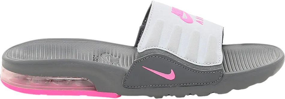 NIKE AIR MAX CAMDEN SLIDE SANDAL GREY AND PINK