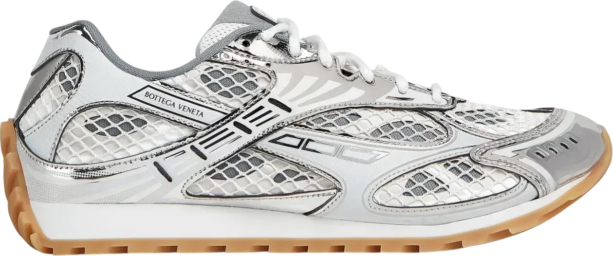 Bottega Veneta Orbit Silver White