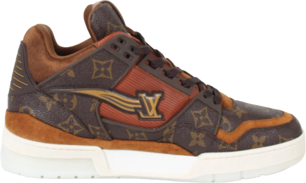 Louis Vuitton Trainer Low Velour Brown