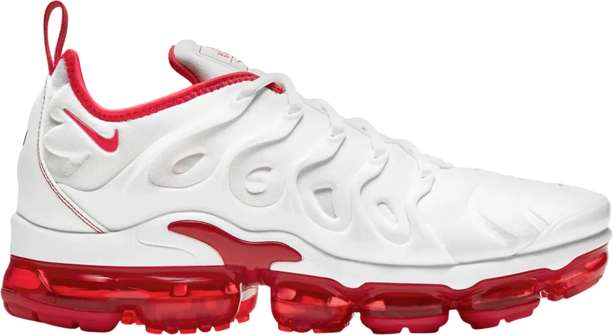 Nike Air VaporMax Plus White University Red