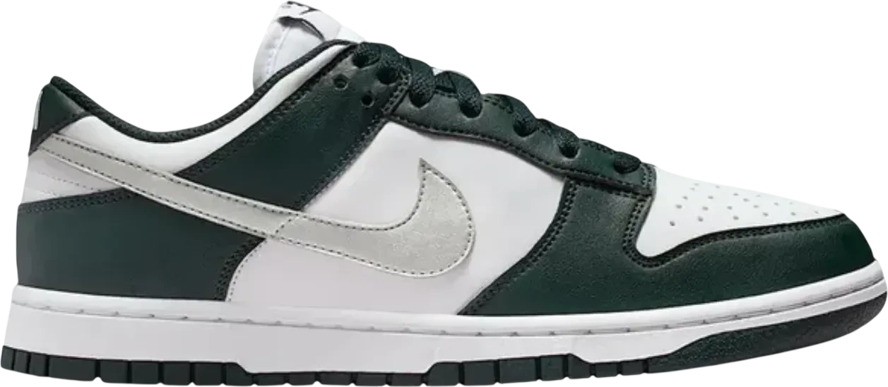 Nike Dunk Low Seaweed White Sail Metallic Silver