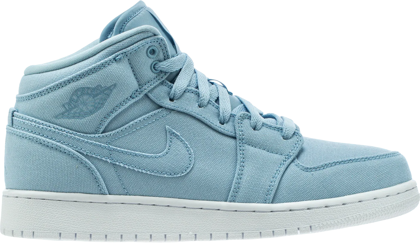 Jordan 1 Mid Canvas Ice Blue (GS)