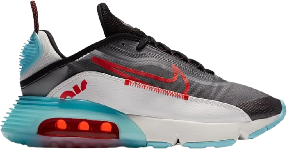 Nike Air Max 2090 Black Bleached Aqua Chile Red (Women's)