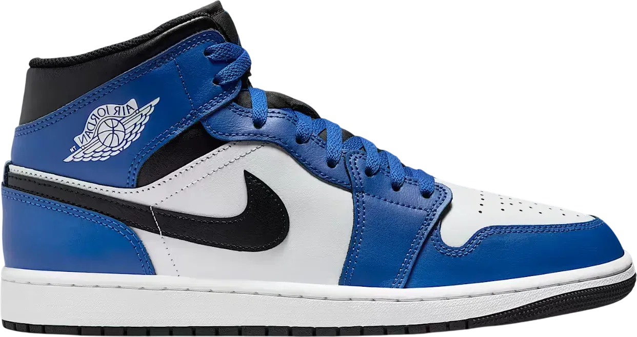 Air Jordan 1 Mid Game Royal White Black