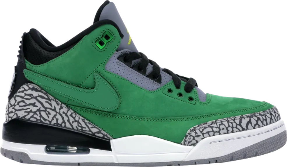 Jordan 3 Retro Tinker Oregon Ducks PE