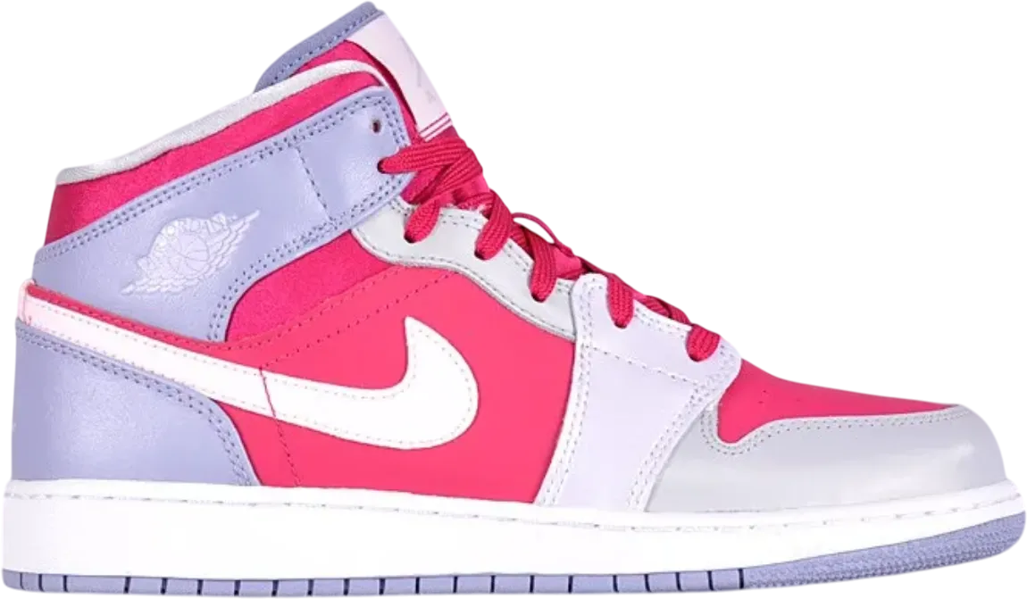 Air Jordan 1 Mid GS Hyper Fuchsia Artic Pink