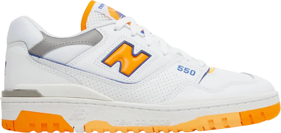 New Balance 550 White Vibrant Orange