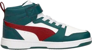 Puma Rebound V6 Mid Cold Green Intense Red
