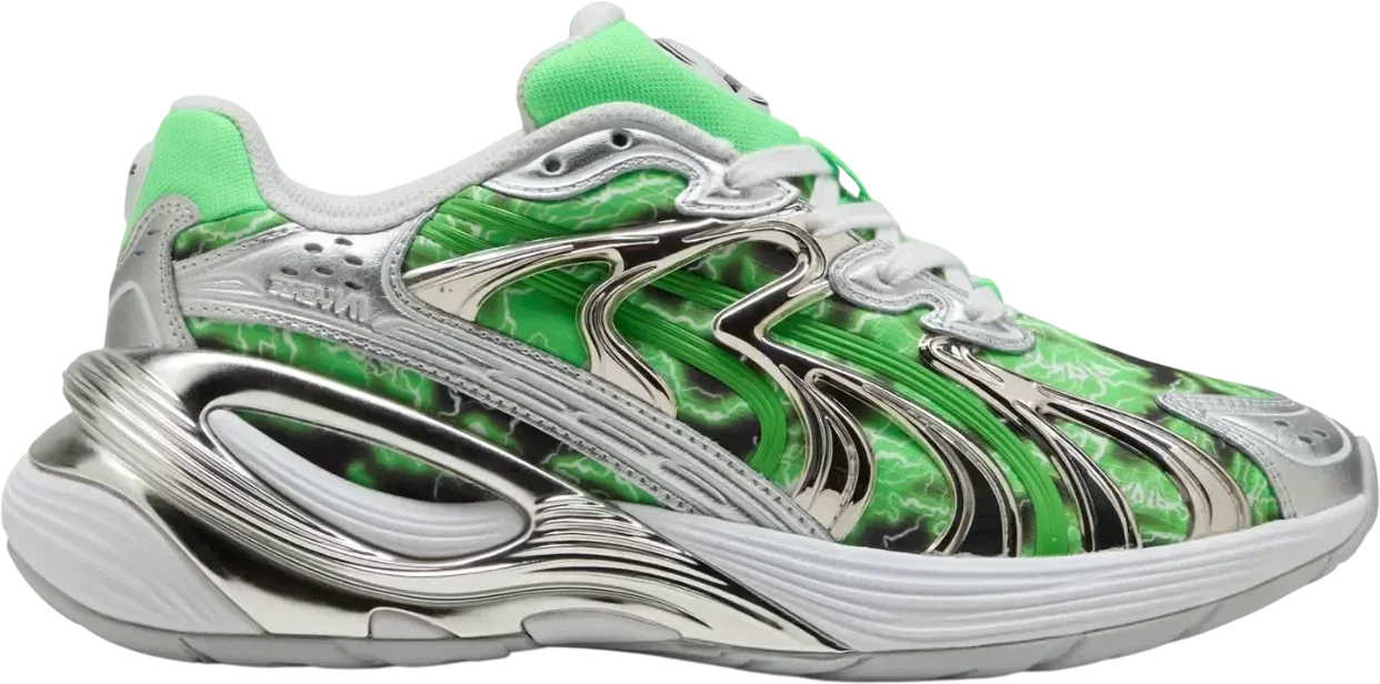 PUMA x RIPNDIP Inverse Silver Fluro Green