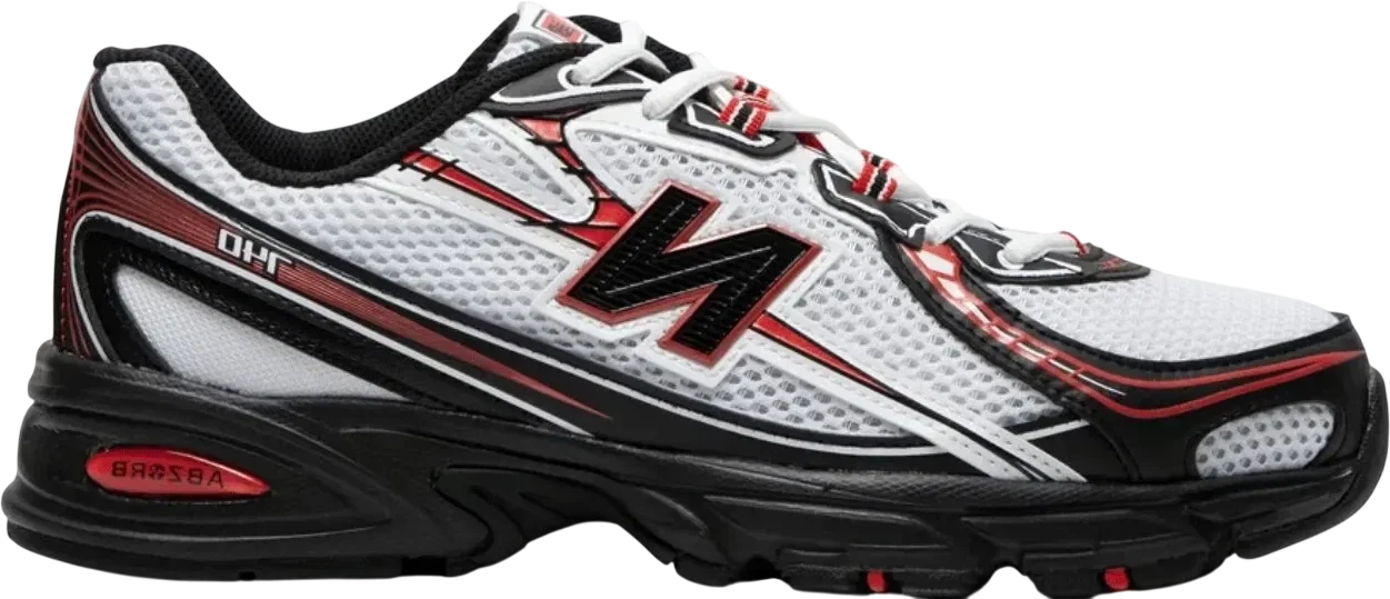 New Balance 740 White Red Black