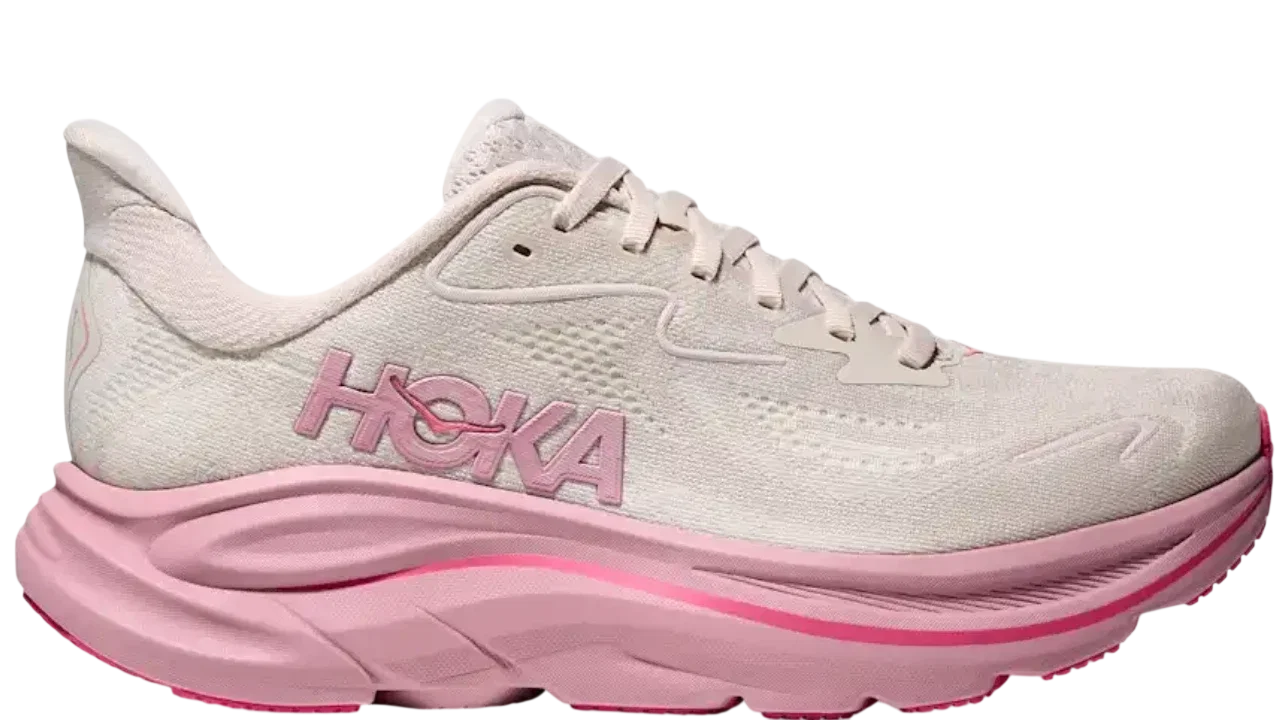 Hoka Cliftons 10 Rose Cream Dried Rose