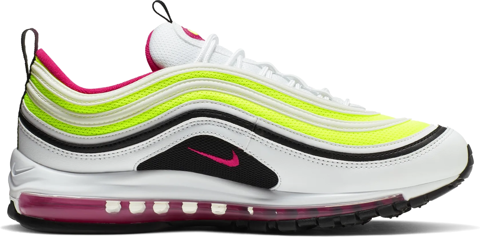 Nike Air Max 97 White Black Volt Rush Pink