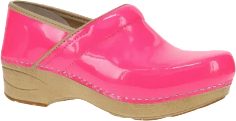 Dansko XP 2.0 Pink Neon Patent Clog