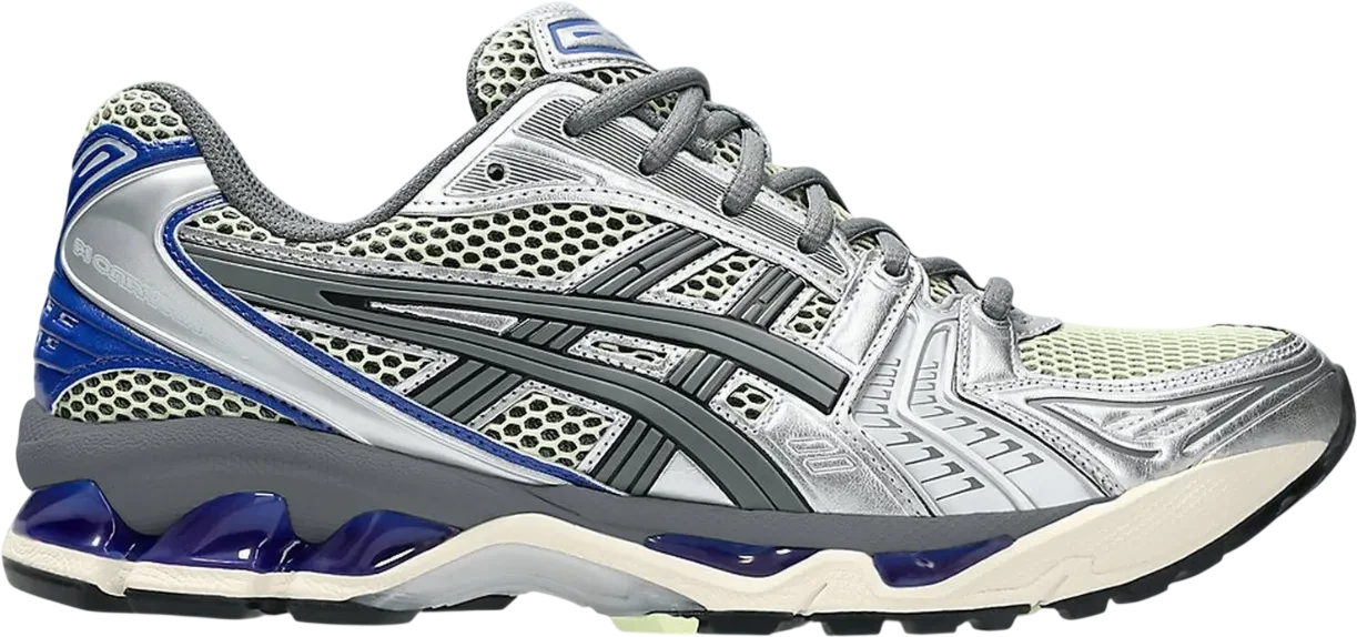 ASICS Gel-Kayano 14 Soft Yellow Asics Blue