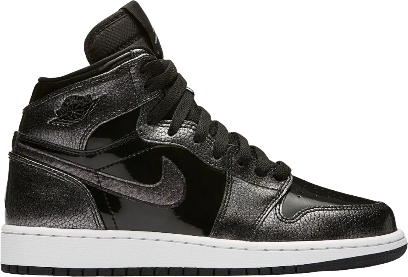 Jordan 1 Retro High Black Patent (GS)