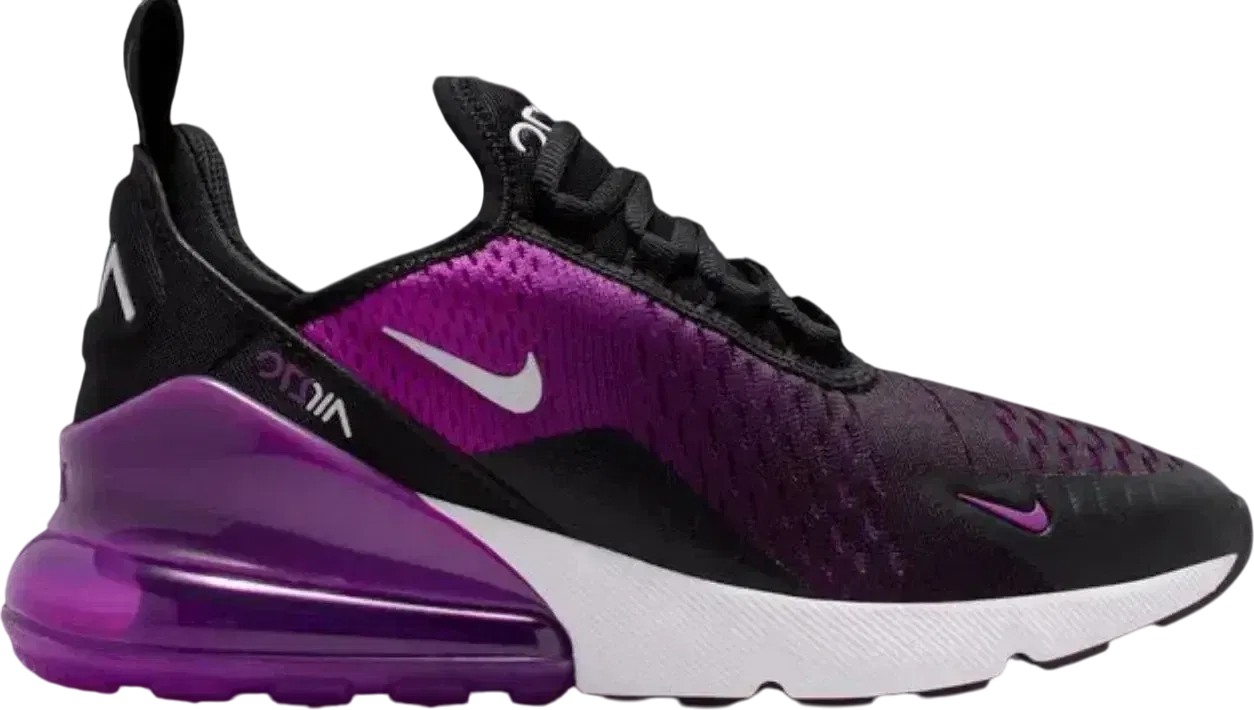 Nike Air Max 270 GS Black Vivid Purple