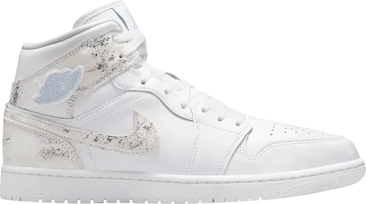 Jordan 1 Mid SE Distressed White Field Silver