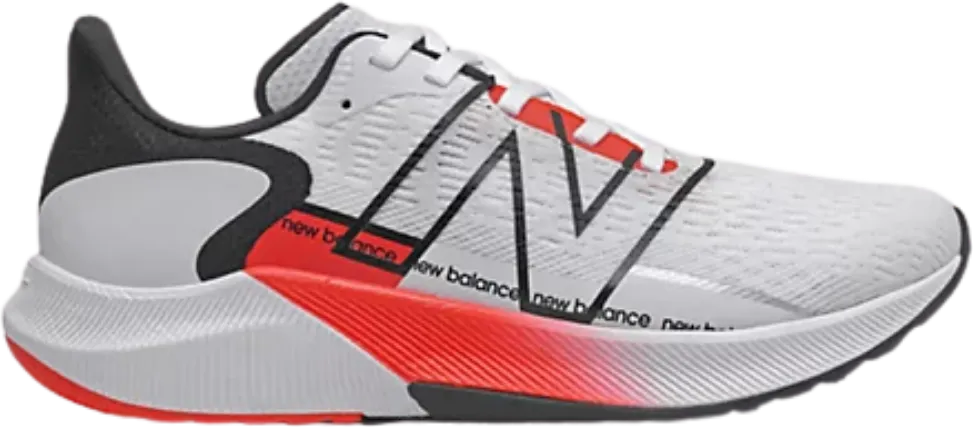 New Balance FuelCell Propel v2 White with neo flame