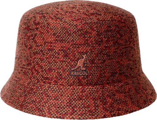 Kangol Birdseye Maze Bin black red velvet
