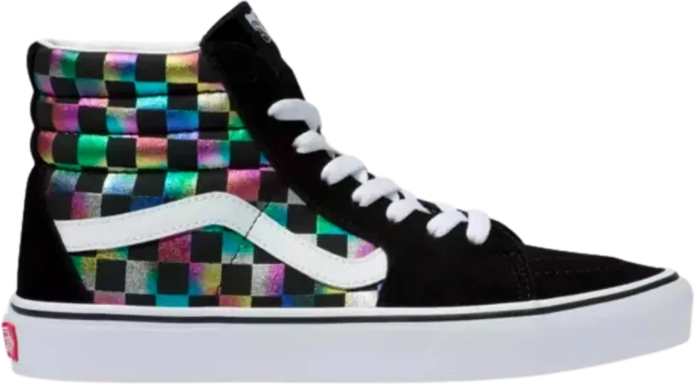 Vans Sk8-Hi Zip Iridescent Checkerboard Black Multi