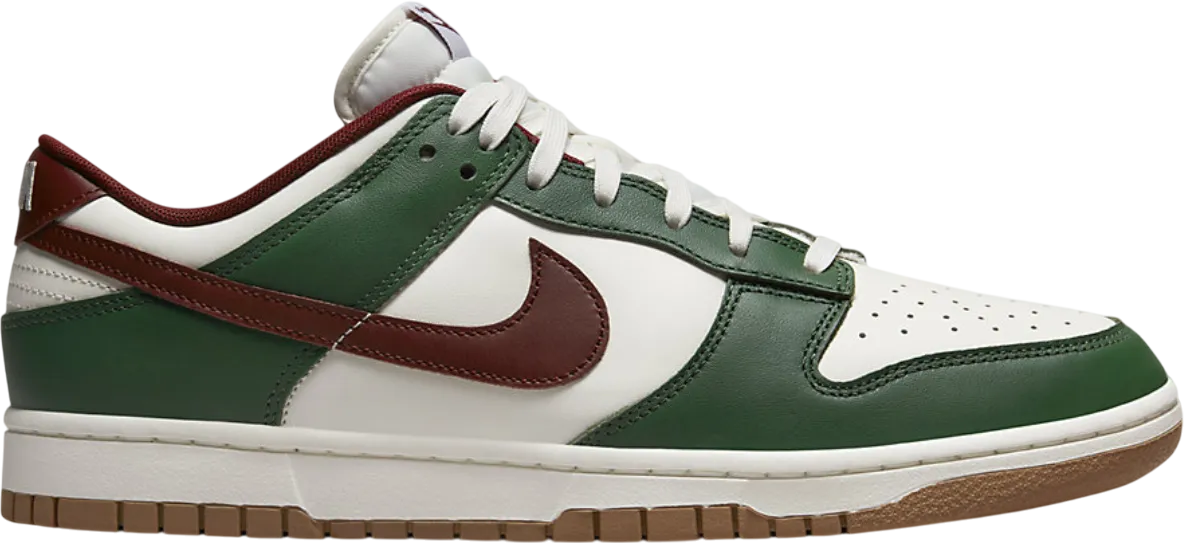 Nike Dunk Low Gorge Green Team Red