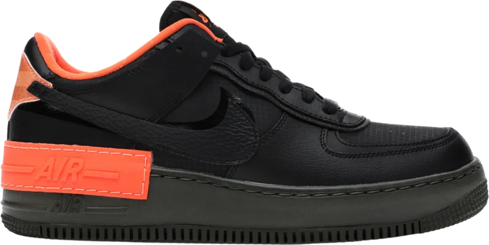 Nike Air Force 1 Low Shadow Black Hyper Crimson Cargo Khaki (Women's)
