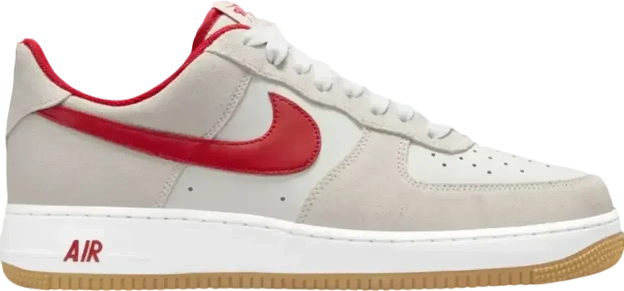 Air Force 1 ’07 LV8 IB6388-101 Summit White Varsity Red Gum