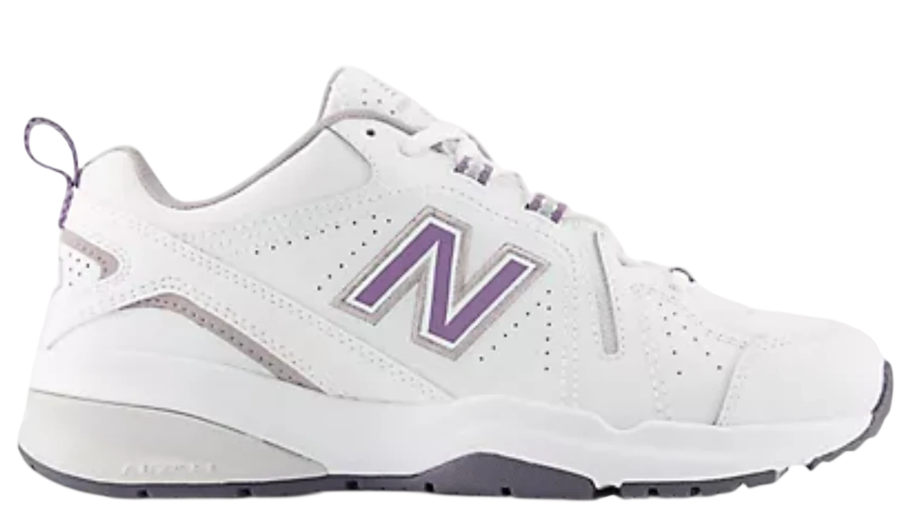 New Balance White Candied Violet Neptune Grey