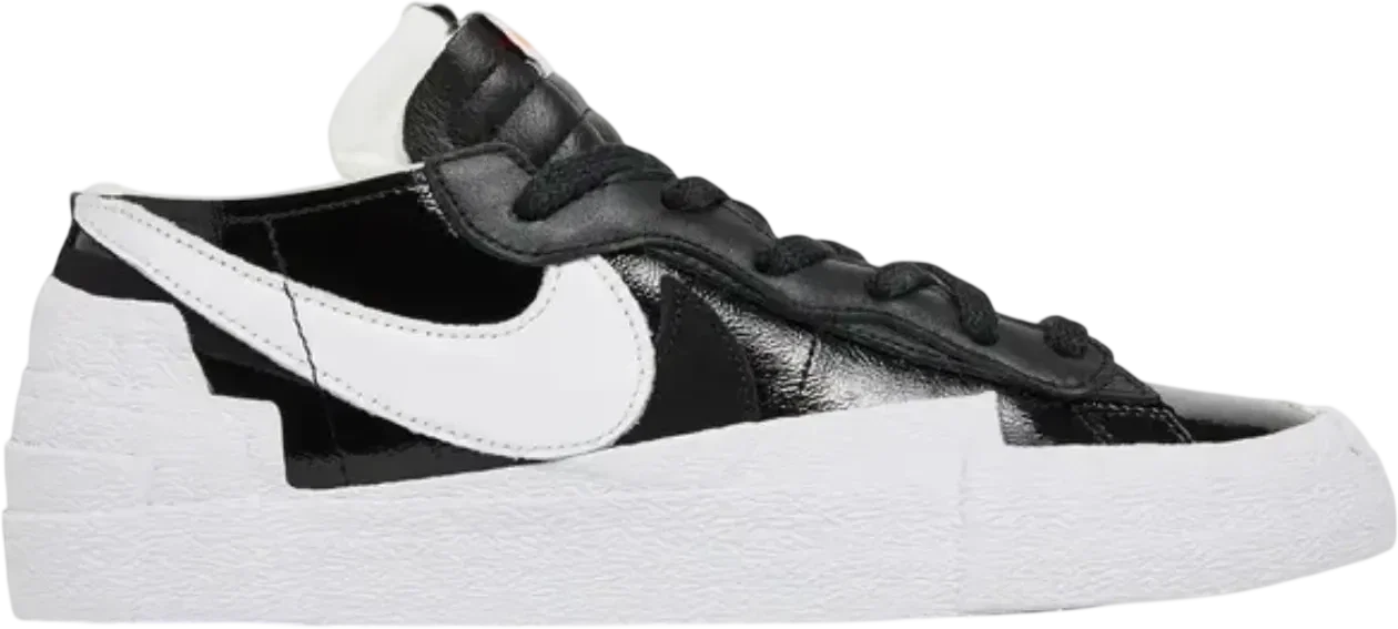 sacai x Nike Blazer Low Black Patent
