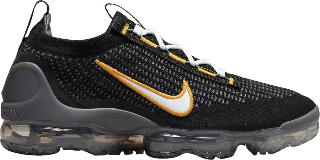 Nike Air VaporMax Flyknit Black University Gold