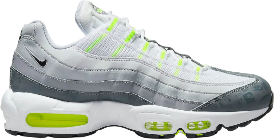 Nike Air Max 95 Recraft White Grey Volt (GS)