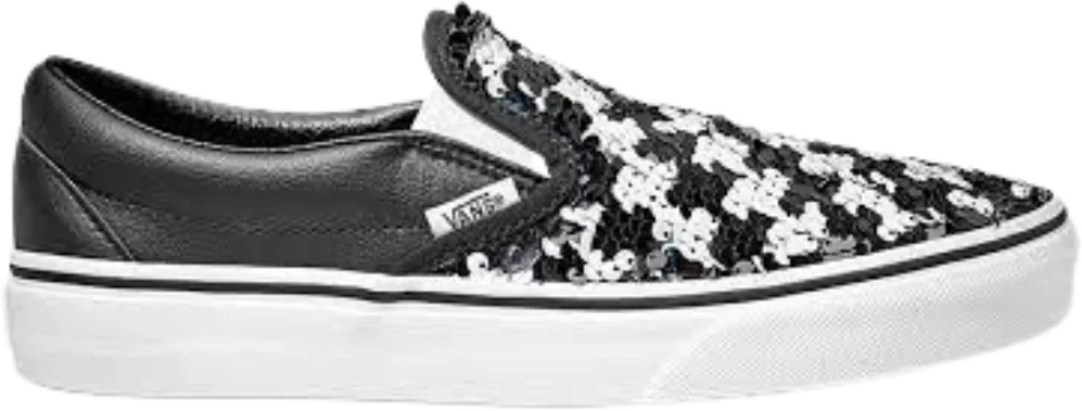VANS SLIP-ON FLIP SEQUIN CHECKERBOARD BLACK